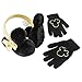 Disney Girls Minnie Mouse Acrylic Knit Winter Headwear with Character Bow and Matching Glove Set