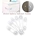 Child Safety Lock Child Safety Cabinet Locks Baby Proofing Tools Not Required Uses 3M Adhesive with Drawers, Appliances, Toilet Seat, Fridge and Oven and Latch System Baby Safety Locks 6 Pack
