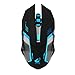 Mchoice Rechargeable X7 Wireless Silent LED Backlit USB Optical Ergonomic Gaming Mouse (Black)