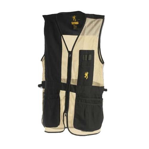 Browning trapper creek vest, black/tan, large