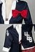 UU-Style Women's Jacket Coat Tie Top Skirt Unfirom Junko Enoshima Cosplay Costume (Black, Women:Medium)