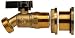 RAINPAL Brass Rain Barrel Quarter Turn Ball Valve Spigot with Bulkhead Fitting primary