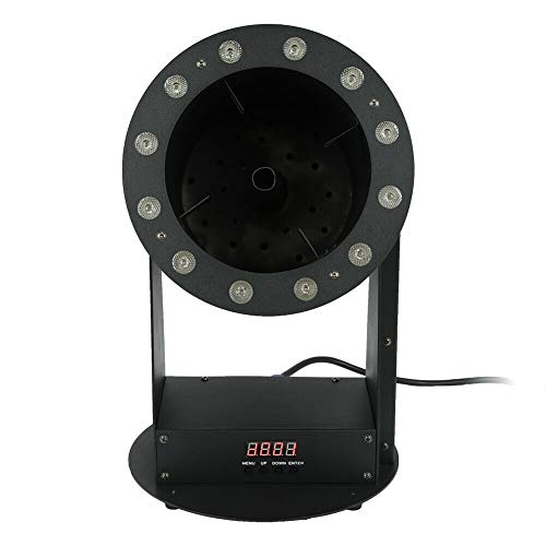110V 1200W Manual/RC/DMX Control Professional DJ Confetti Launcher Machine With 12 LED Lights - Thumbnail 3