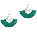 Big Stud Earrings Tassel Drop Earrings for Women Colorful Gold Earrings