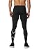 2XU Men's Core Compression Tights - Enhances Performance & Recovery