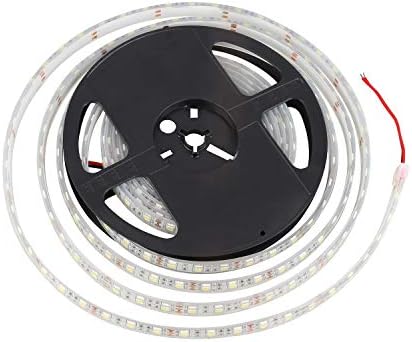 KPBOTL IP67 Waterproof Led Strip Light SMD 5050 Flexible Roll Tape DC12V 5M 300 LED Outdoor Underwater Decoration White