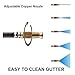 Gutter Cleaning Tool - Roof Retractable Gutter Cleaner, Telescoping Pole, Best Garden Hose Flexible Wand for Window Cleaning Washer Extendable House Clean Kit