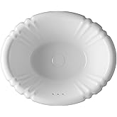 Oaker 1125 Drop-in Bathroom Sink Oval Single Bowl with Overflow, Overall size: 17-1/2" (W) x 14-1/2" (D) x 7-4/5" (H), cUPC C