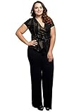 Stylzoo Women's Plus Size Stretchy Comfy Palazzo Solid Color Pants