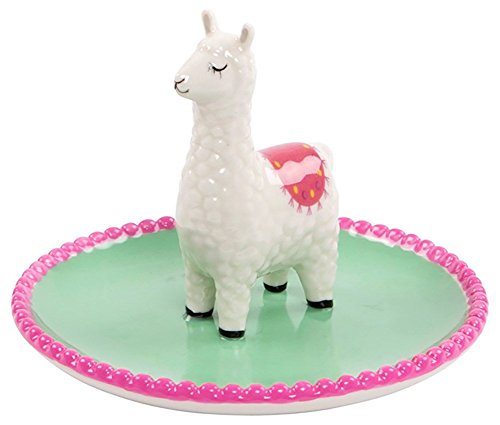 Lima Llama White Trinket Dish 8x8cm by Grindstore