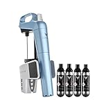 Coravin 112176 Limited Edition Preservation System and Wine Bottle Opener, Includes 4 Argon Capsules, Steel Blue