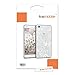 kwmobile TPU Case Compatible with Huawei P8 Lite (2015) - Case TPU Phone Cover - Sea of Flowers White/Transparent