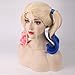Genenric Wavy Curly Cosplay Wigs with Long Ponytail and Cap - Pink / Blue