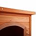 JAXPETY Pet Products Dog Club House Pet Shelter XL Home Outdoor Ground Wood Kennel Weather Resistant