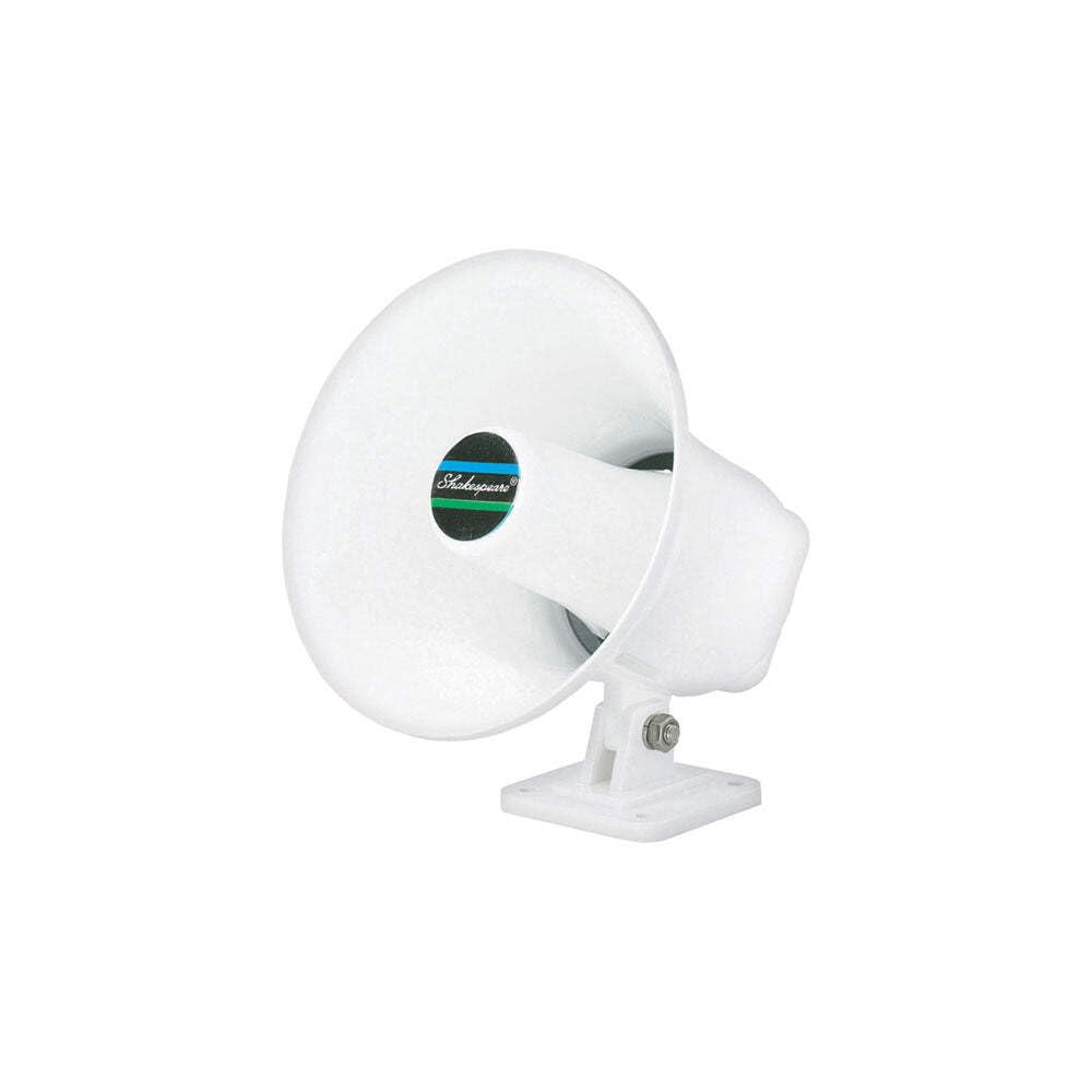 Shakespeare HS-5 Horn Style External Hailer Speaker with Mount and Cable - White