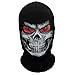 JIUSY Thick Skeleton Skull Ghost Death Halloween Balaclava Face Mask for Cosplay Costume