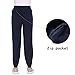 Guteer Women Winter Outdoor Quick Dry Hiking Camping Elastic Waist Pull on Sports Pants,Blue,XX-Largethumb 3