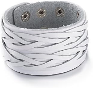 Fashion Unisex Charms Jewelry Plate With Silver Leather Popular Geometry Rope Chain Bracelets