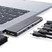 AUKEY USB C Hub Adapter for MacBook Pro with 4K HDMI, Thunderbolt 3, 2 USB 3.0, USB-C Data Port, SD and MicroSD Card Reader Type C Hub Compatible with MacBook Air 2018/2019 and MacBook Pro 2018/2017