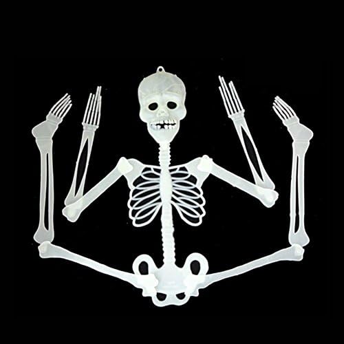 Alinshi Halloween Props Luminous Skeleton Party Bars Glow In The Dark Hanging Decoration (5Pcs)