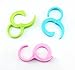 yueton 6pcs Colorful Plastic Multi-purpose Hanging Hooks Hangers Organizer Utility Laundry Clothes Bag Hooks for Home, Office, Workshop, Exhibition