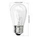Newhouse Lighting S14INC6 Outdoor Weatherproof S14 Incandescent Replacement String Light Bulbs | Standard Base | 6-Pack, Clear, 18 Count