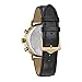 Bulova Classic Chronograph Mens Stainless Steel with Black Leather Strap, Gold-Tone (Model: 97B155)