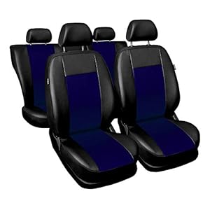 Saferide Universele kunstlederen stoelhoezen, complete set stoelhoezen voor auto, stoelbeschermer, set beschermhoezen…