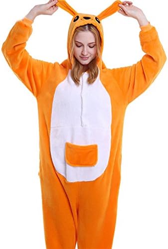 Oufeisha Animal Cosplay Costume Unisex Children and Adult Kangaroo Pajamas