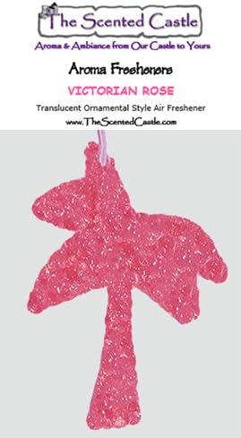 2-Pack Palm Tree - Victorian Rose Scented Air Freshener by The Scented Castle