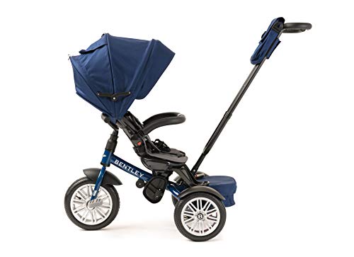 Bentley Trike - All Terrain Toddler Bike 6-in-1, Officially Licensed & Designed by Bentley Motors UK; Baby to Big Kid Tricycle is a Compelling Statement of Performance & Luxury, Sequin Blue