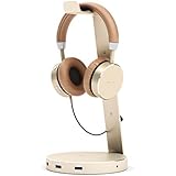 Satechi Aluminum USB Headphone Stand Holder with Three USB 3.0 Ports and 3.5mm AUX port - Suitable For All Headphone Sizes