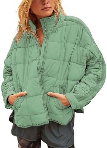 Free People Dolman Quilted Knit Jacket Mushroom MD (Women's 8-10