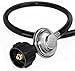 DOZYANT 12 Feet Universal QCC1 Low Pressure Propane Regulator Grill Replacement with 12 FT Hose for Most LP Gas Grill, Heater and Fire Pit Table, 3/8