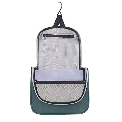 Toiletry Bag Travel Bag with Hanging Hook, Water-resistant Makeup Cosmetic Bag Travel Organizer for Accessories, Shampoo, Full Sized Container, Toiletries (Green) 6 Toiletry Bag Travel Bag with Hanging Hook, Water-resistant Makeup Cosmetic Bag Travel Organizer for Accessories, Shampoo, Full Sized Container, Toiletries (Green)