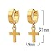 YFresh Bangtan Boys The Same Style Vintage Silver Studing Earrings with 1 3D Sticker 2 Lomo Card