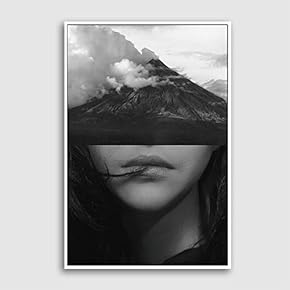 Framed Canvas Home Artwork Decoration Portrait Canvas Wall Art for Living Room, Bedroom - 16x24 inches