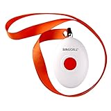 SINGCALL Oval Rounded Shape Lightweight, Comfortable More Convenient,Olderly Patients Children Patrol Officers' Calling, 1-Button Pager APE160