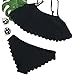 CUPSHE Fashion Women's Scalloped Edge Overlay Halter Two-Piece Padding Bikini Set