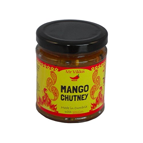 Mr Vikki’s Mango Chutney - 235g Jar | Fruity & Flavourful with Fresh Chilli & Garlic | Made with Passion in Cumbria