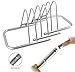 CyclingDeal 5 Bicycle Floor Type Parking Rack Stand - for Mountain and Road Bike Indoor Outdoor Nook Garage Storage