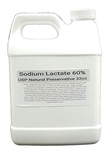 Sodium Lactate 60% USP Natural Preservative 32oz