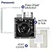 Panasonic WhisperGreen Select Ceiling Mount Exhaust Fan with LED Light, Customizable, 110-130-150 CFM, FV-1115VKL2