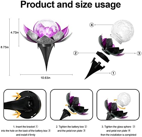 Outdoor solar lights with a metal design, emitting gentle light.