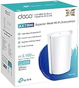 TP-Link Deco X95 AX7800 WiFi 6 Tri-Band Mesh Unit Add-on 2.5Gbps Ports view 9