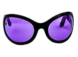 Purple Lens Gothic Vampire Sunglasses Oversized Sexy Glasses