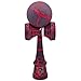 Kaleb USA Black & Red Full Cracked Kendama and Extra String