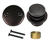 Oil Rubbed Bronze Toe Tap Touch Bath Tub Drain, Brass Construction