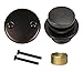 Oil Rubbed Bronze Toe Tap Touch Bath Tub Drain, Brass Construction