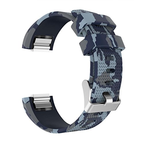 Kanzd Sport Silicone Replacement Wristband Wrist Strap For Fitbit Charge 2 (D, 110MM+92MM)